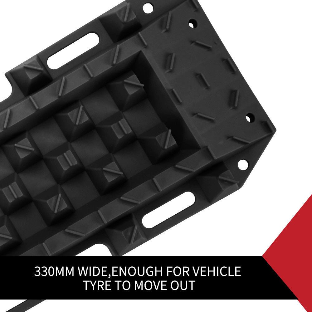 10T Heavy Duty Recovery Tracks Sand Track Snow Mud Tracks 10T Vehicle Black 4WD