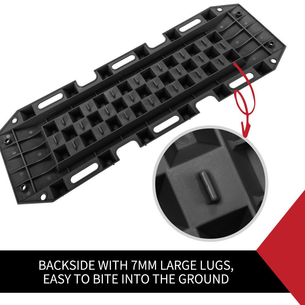 10T Heavy Duty Recovery Tracks Sand Track Snow Mud Tracks 10T Vehicle Black 4WD