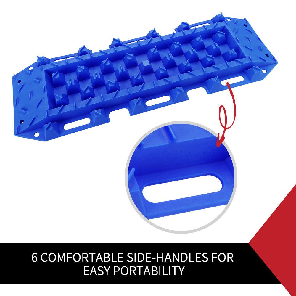 10T Heavy Duty Recovery Tracks Sand Track Snow Mud Tracks 10T Vehicle Blue 4WD