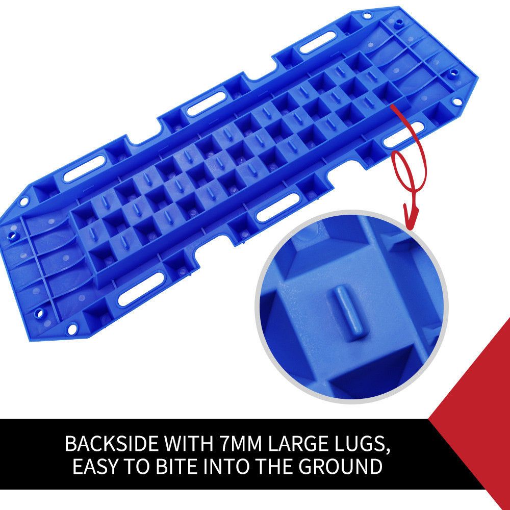 10T Heavy Duty Recovery Tracks Sand Track Snow Mud Tracks 10T Vehicle Blue 4WD