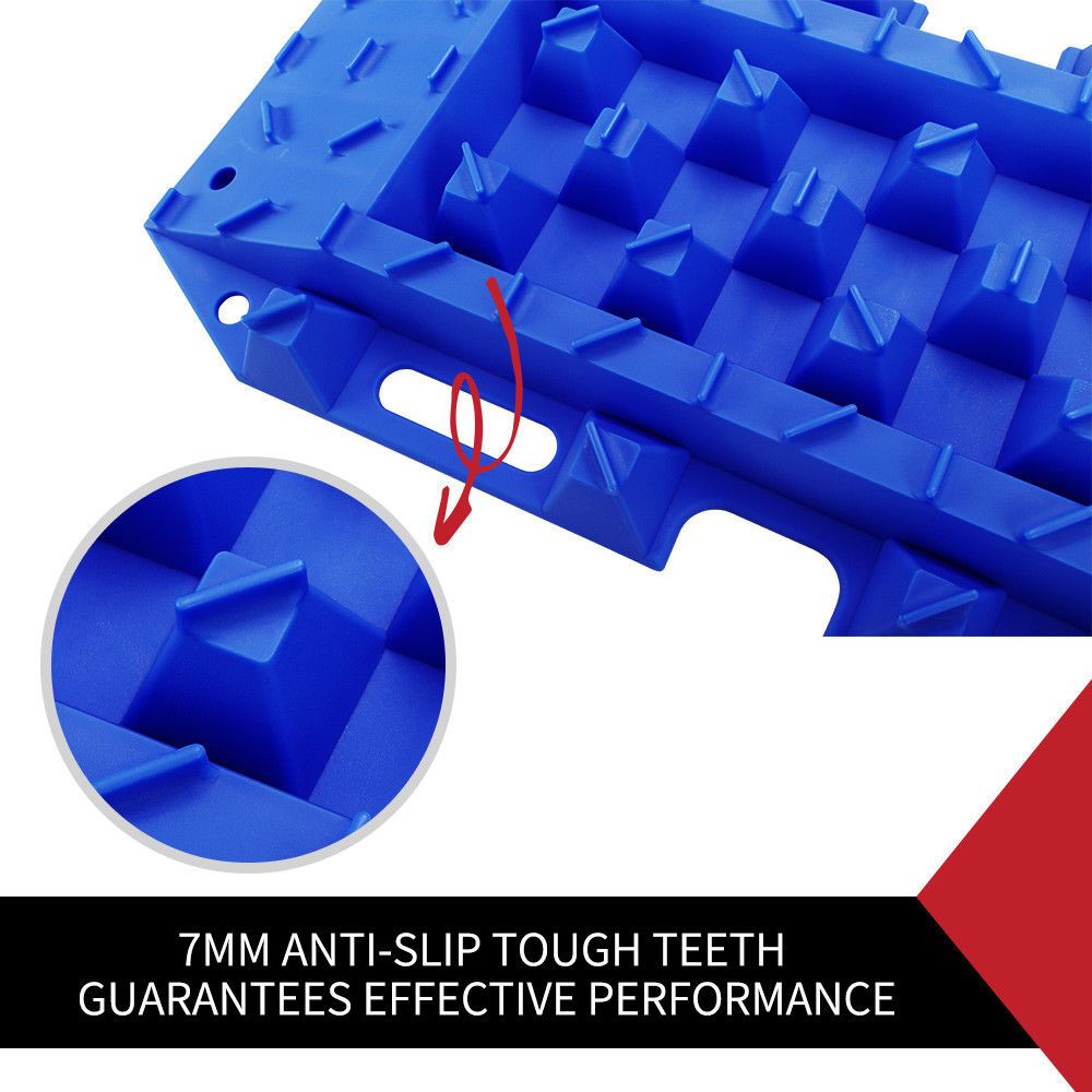 10T Heavy Duty Recovery Tracks Sand Track Snow Mud Tracks 10T Vehicle Blue 4WD