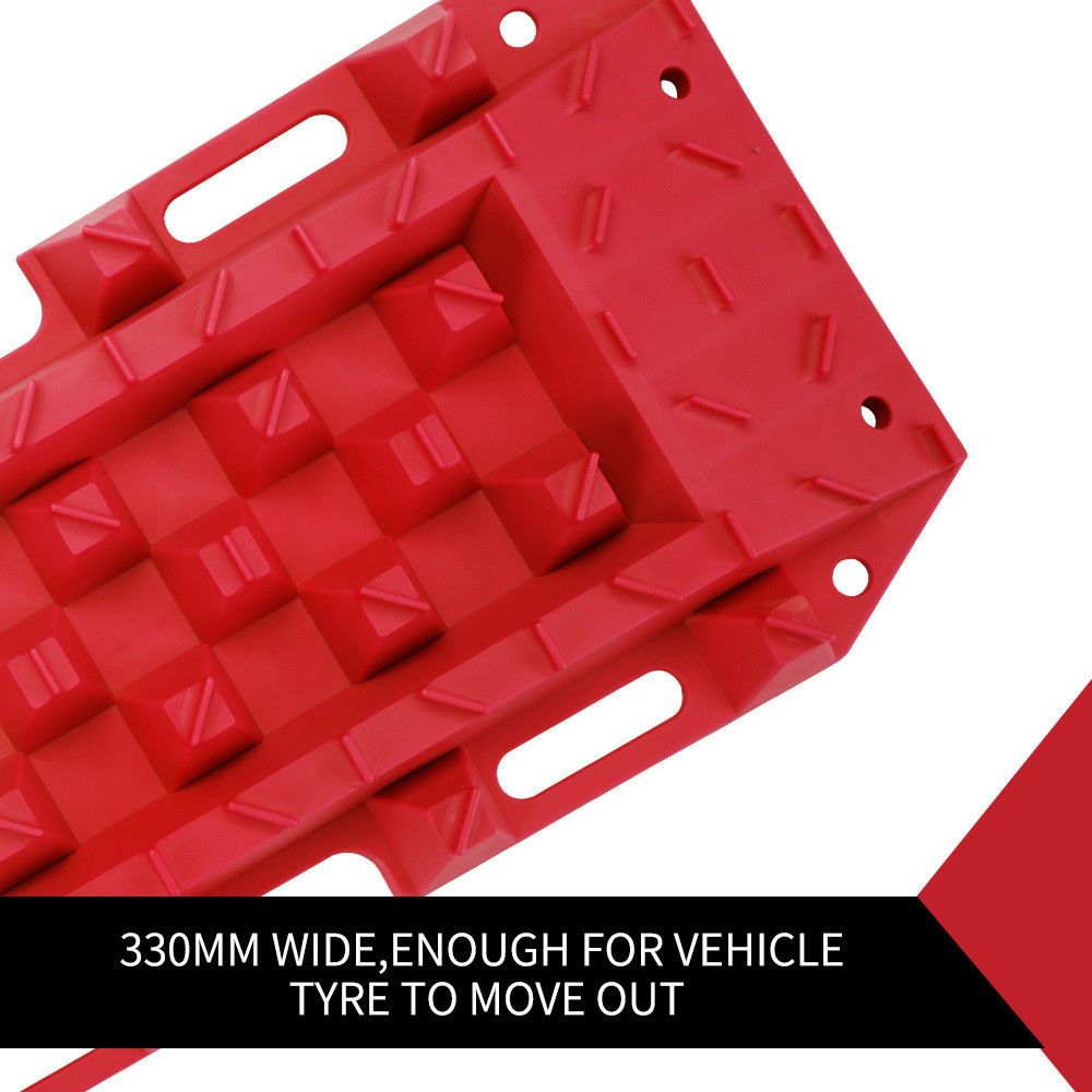 10T Heavy Duty Recovery Tracks Sand Track Snow Mud Tracks 10T Vehicle Red 4WD