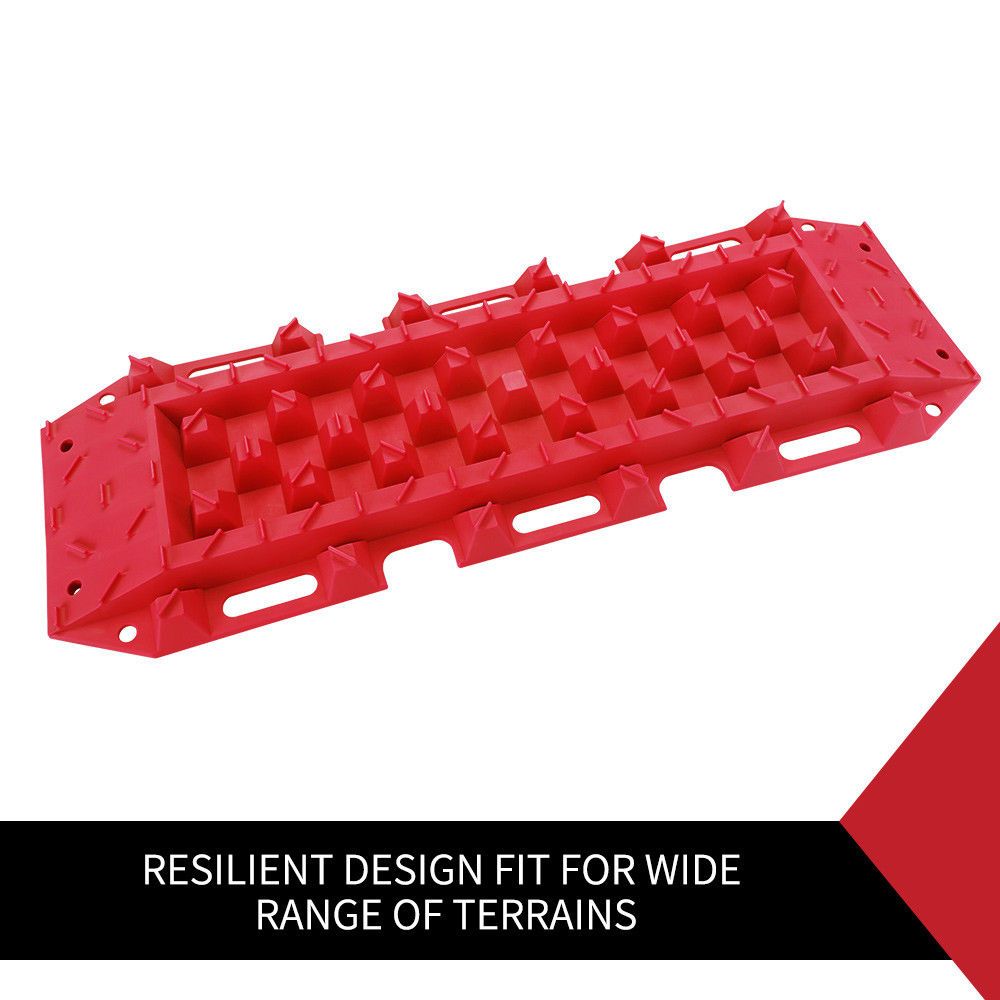 10T Heavy Duty Recovery Tracks Sand Track Snow Mud Tracks 10T Vehicle Red 4WD