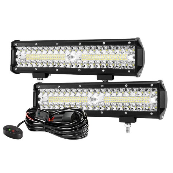 2x12inch CREE LED Work Light Bar Spot Flood OffRoad Fog Driving 4WD 4x4 Reverse