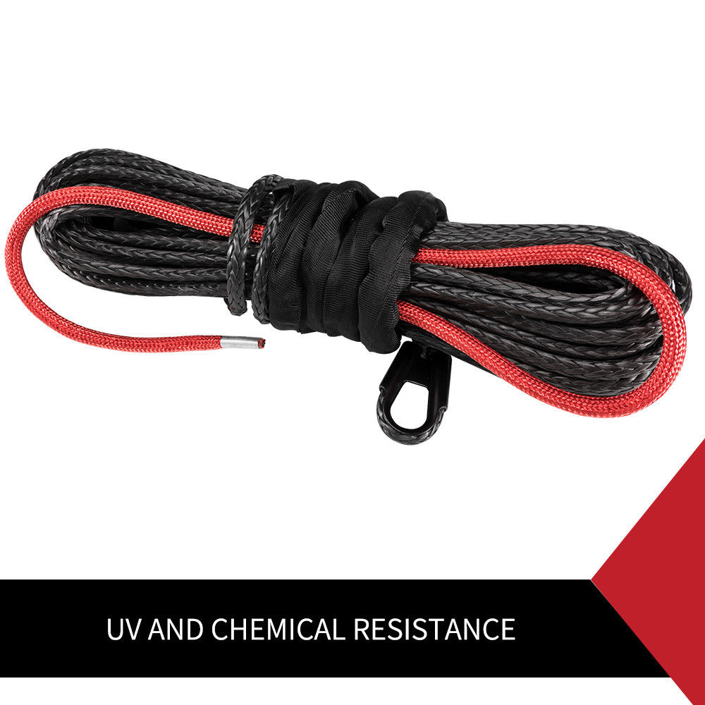 Winch Rope 10MM x 30M Synthetic Dyneema SK75 Tow Recovery Cable 4WD Car Boat